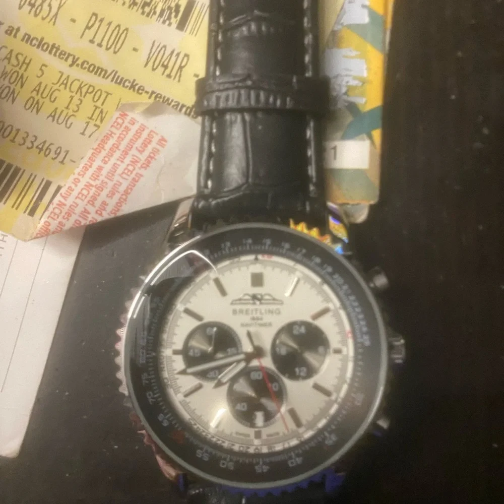 New Breitling Black and white Chronograph Watch - Picture 5 of 7